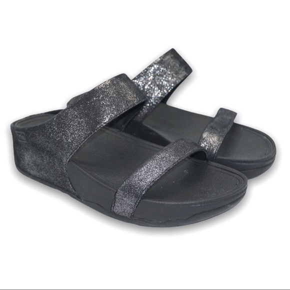 fitflop lulu shimmersuede slide